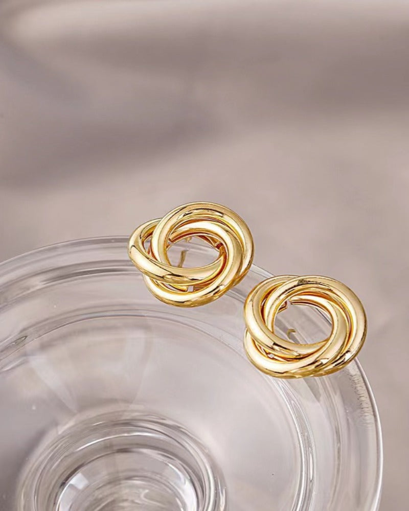 Boucles d'oreilles nœud Aurelia