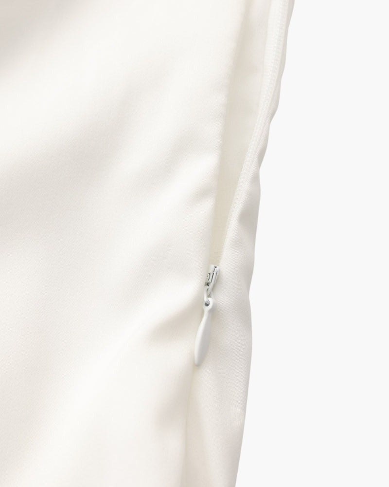 Robe midi à volants et boutons nacrés