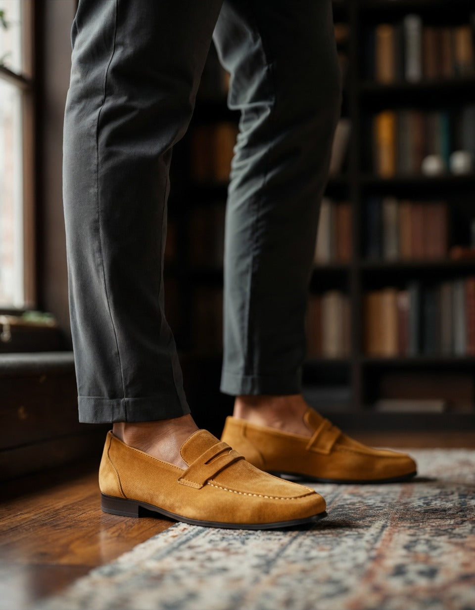 Don Varet Suede Penny Loafers