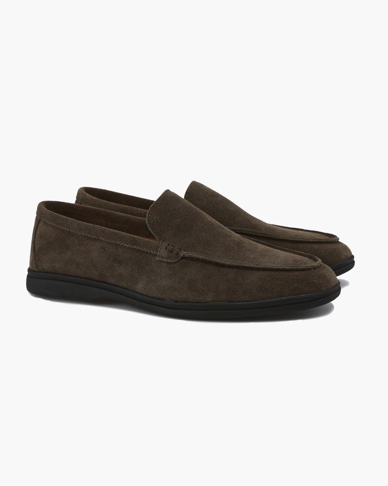 Mocassins en daim haut de gamme - Semelles noires