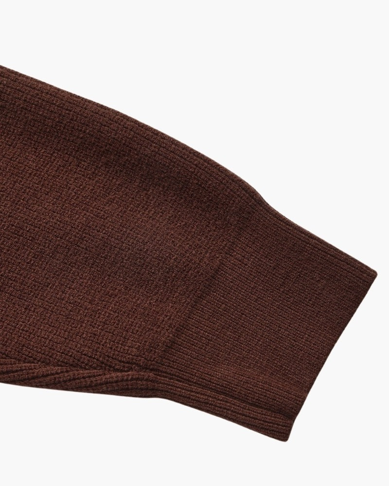 Pull en maille raffiné à demi-zip