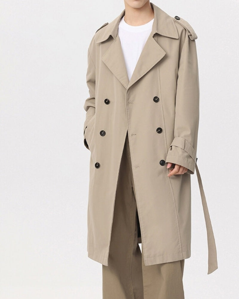 Trench-coat classique croisé