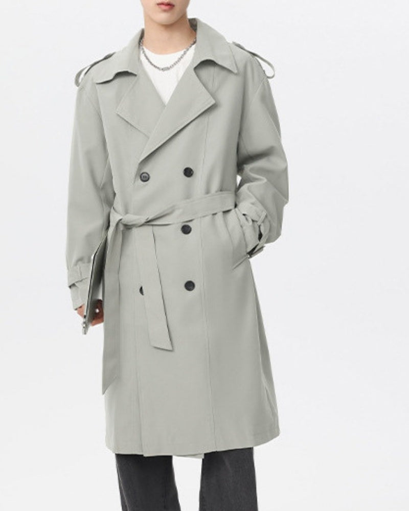 Trench-coat classique croisé