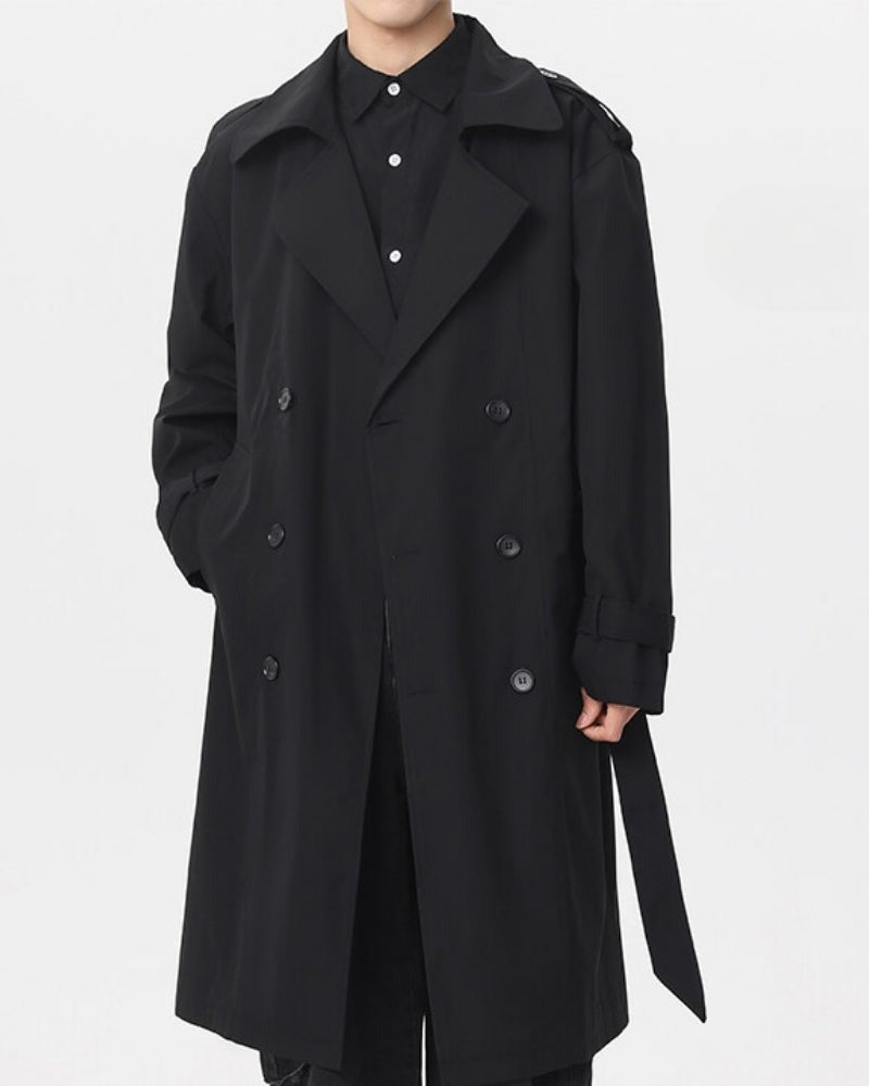 Trench-coat classique croisé