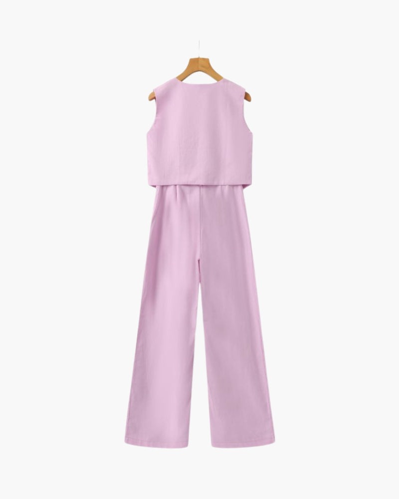 Ensemble deux pièces en lin Classy Lady