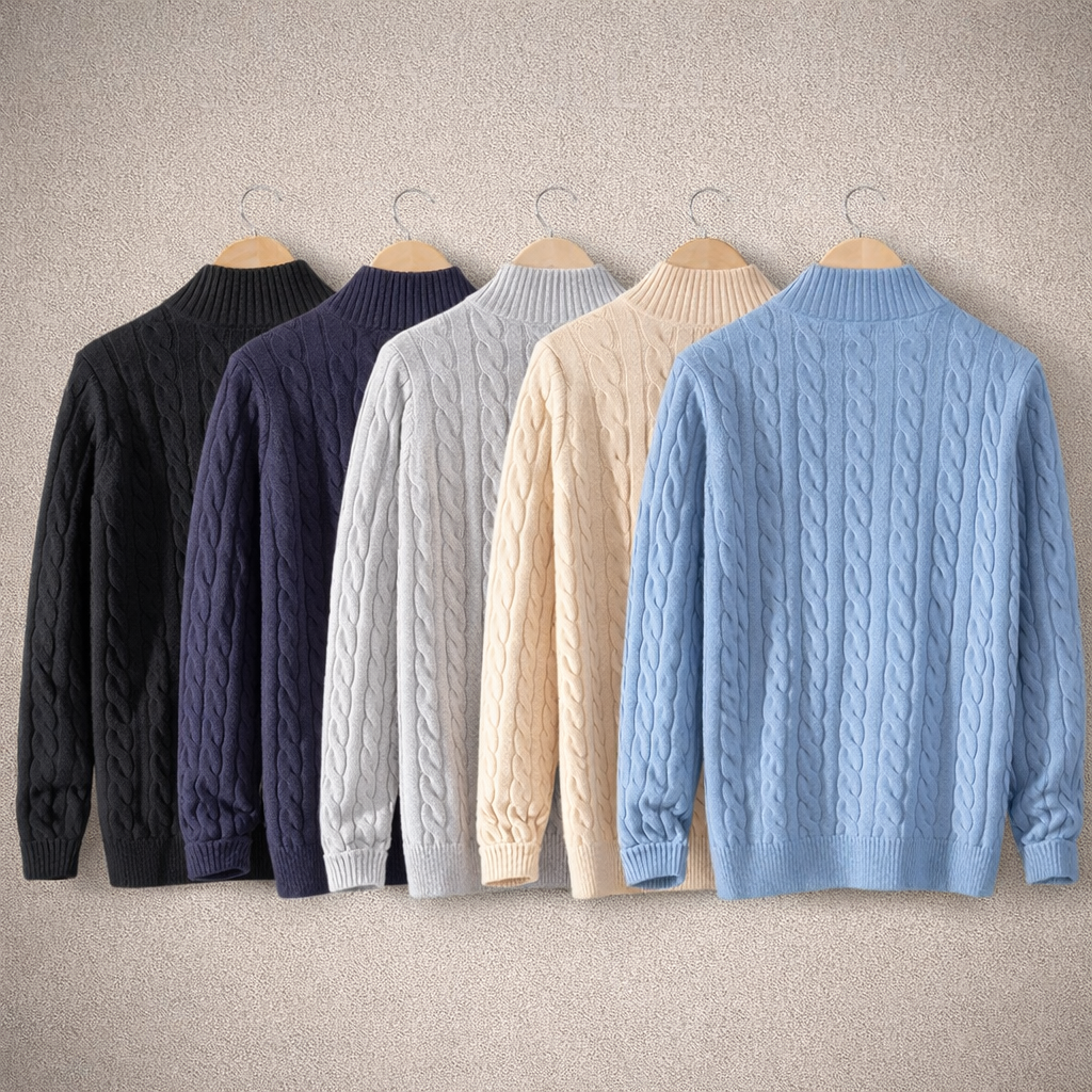 Cable Knit Quarter-Zip Jumper Collection