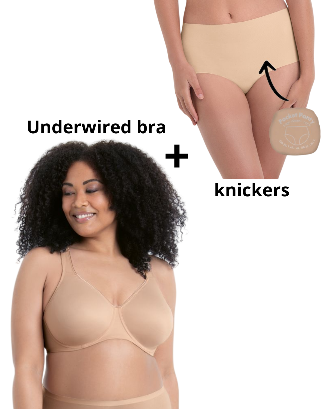 Underwired Support Bra & Knickers Set