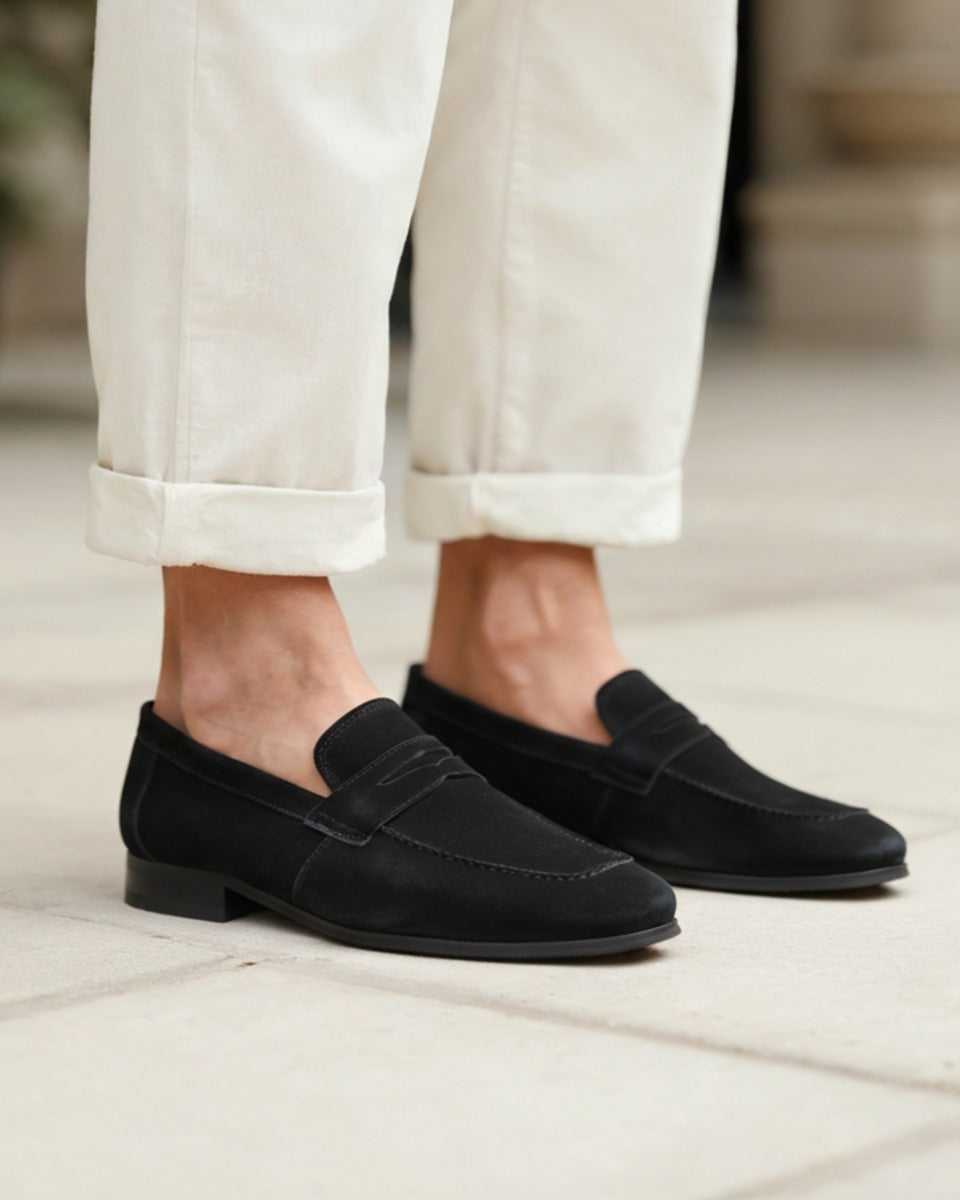 Don Varet Suede Penny Loafers
