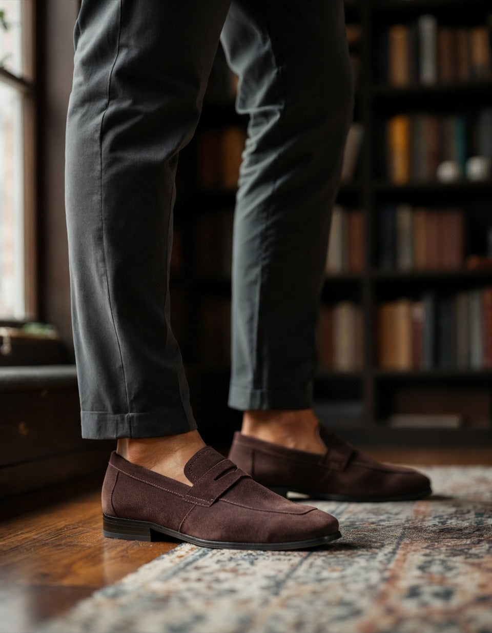 Don Varet Suede Penny Loafers
