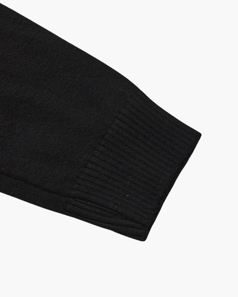 Pull essentiel à col montant côtelé