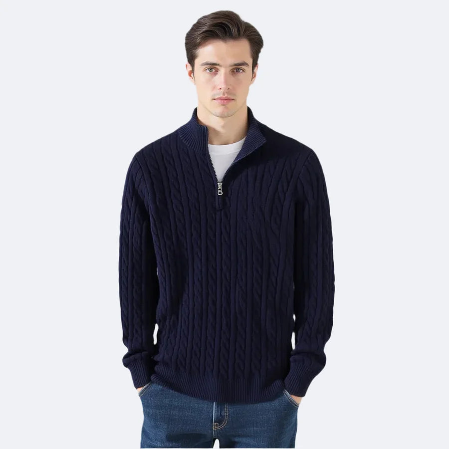 Cable Knit Quarter-Zip Jumper Collection